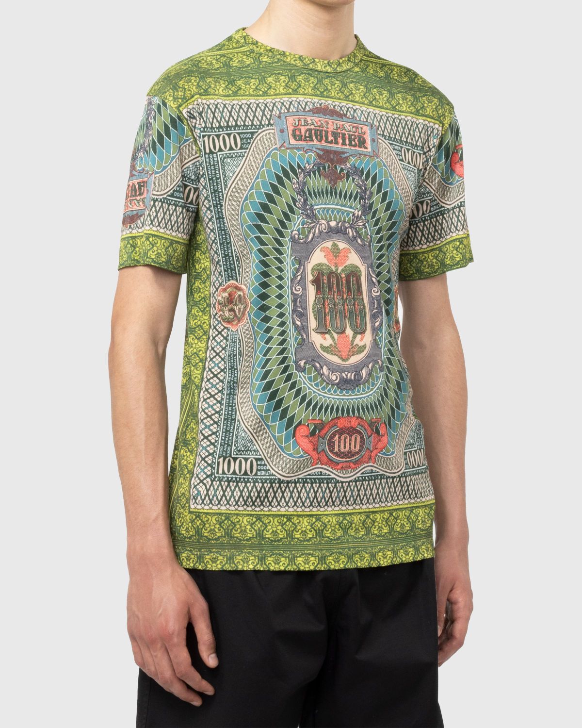 Jean Paul Gaultier – Banknote T-Shirt Multi - T-Shirts - Green - Image 5