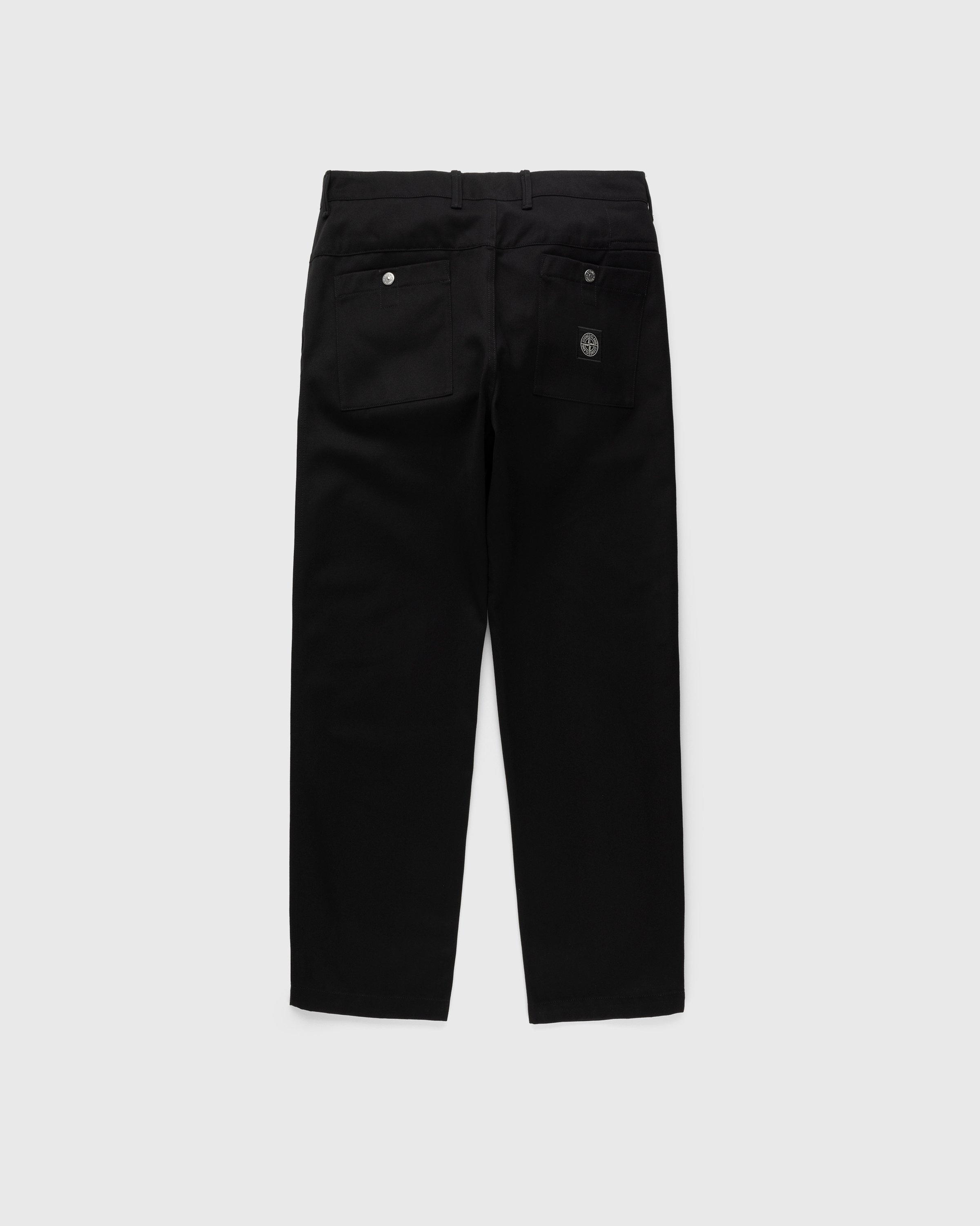 Stone Island – 31928 Gabardine Chino Pants Black - Pants - Black - Image 2