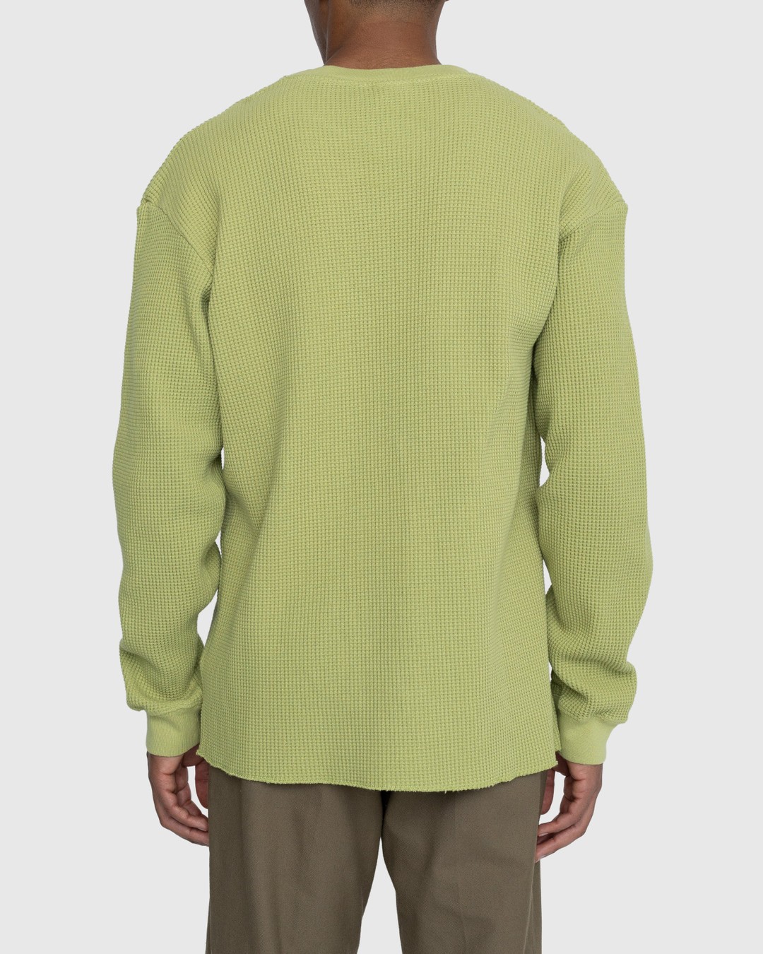 Highsnobiety – Thermal Crew Olive - Sweats - Green - Image 4