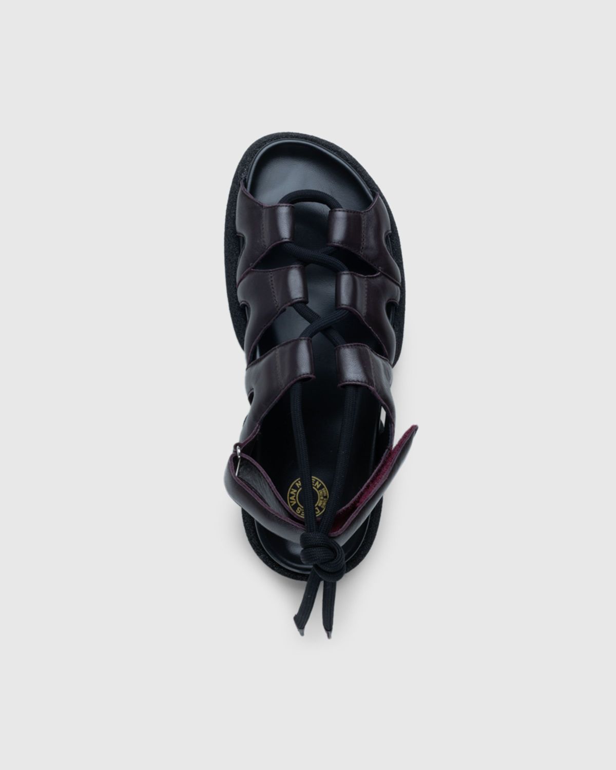 Dries van Noten – Heavy Platform Sandals Bordeaux - Sandals - Red - Image 5
