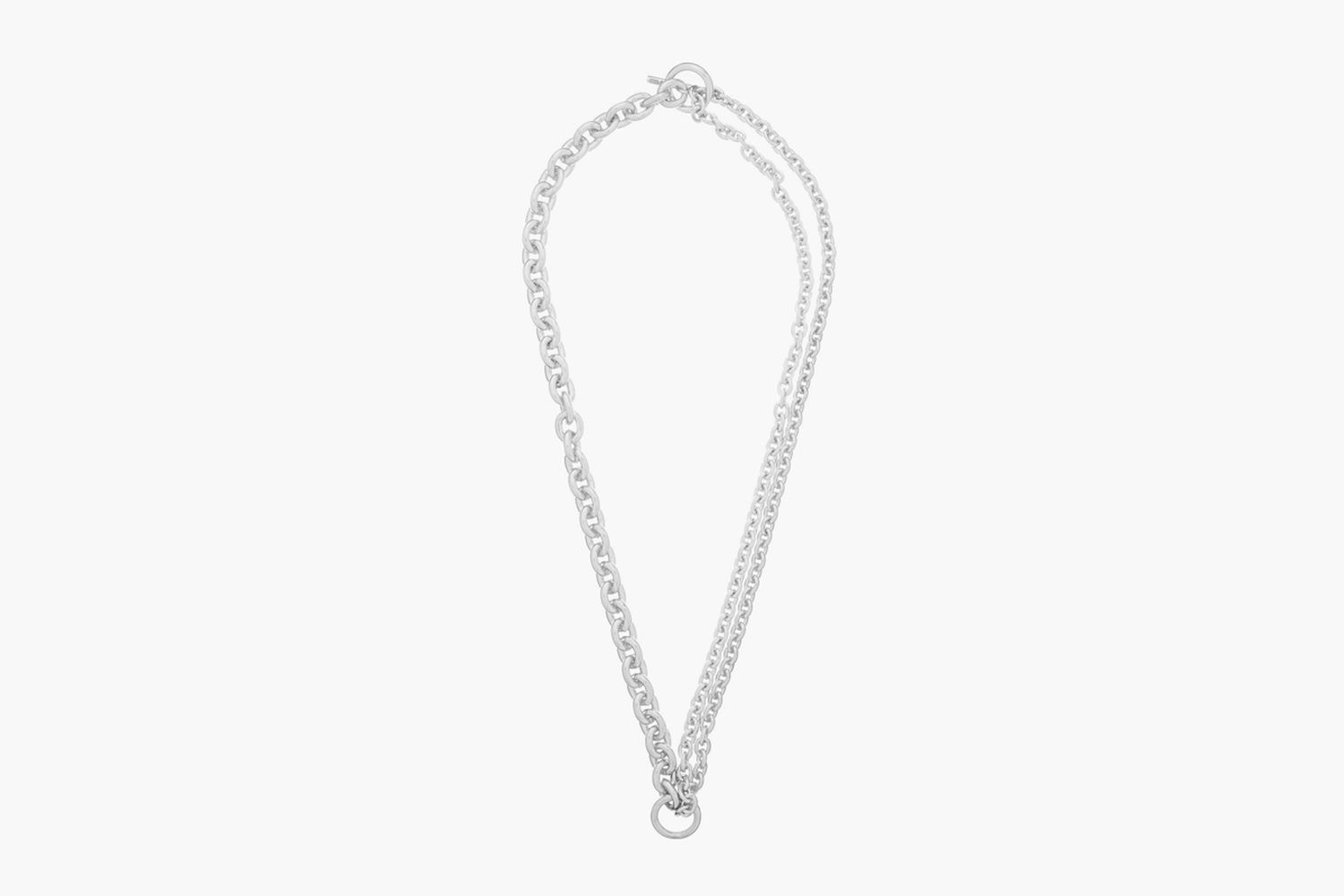 Double-Chain Sterling Silver Necklace