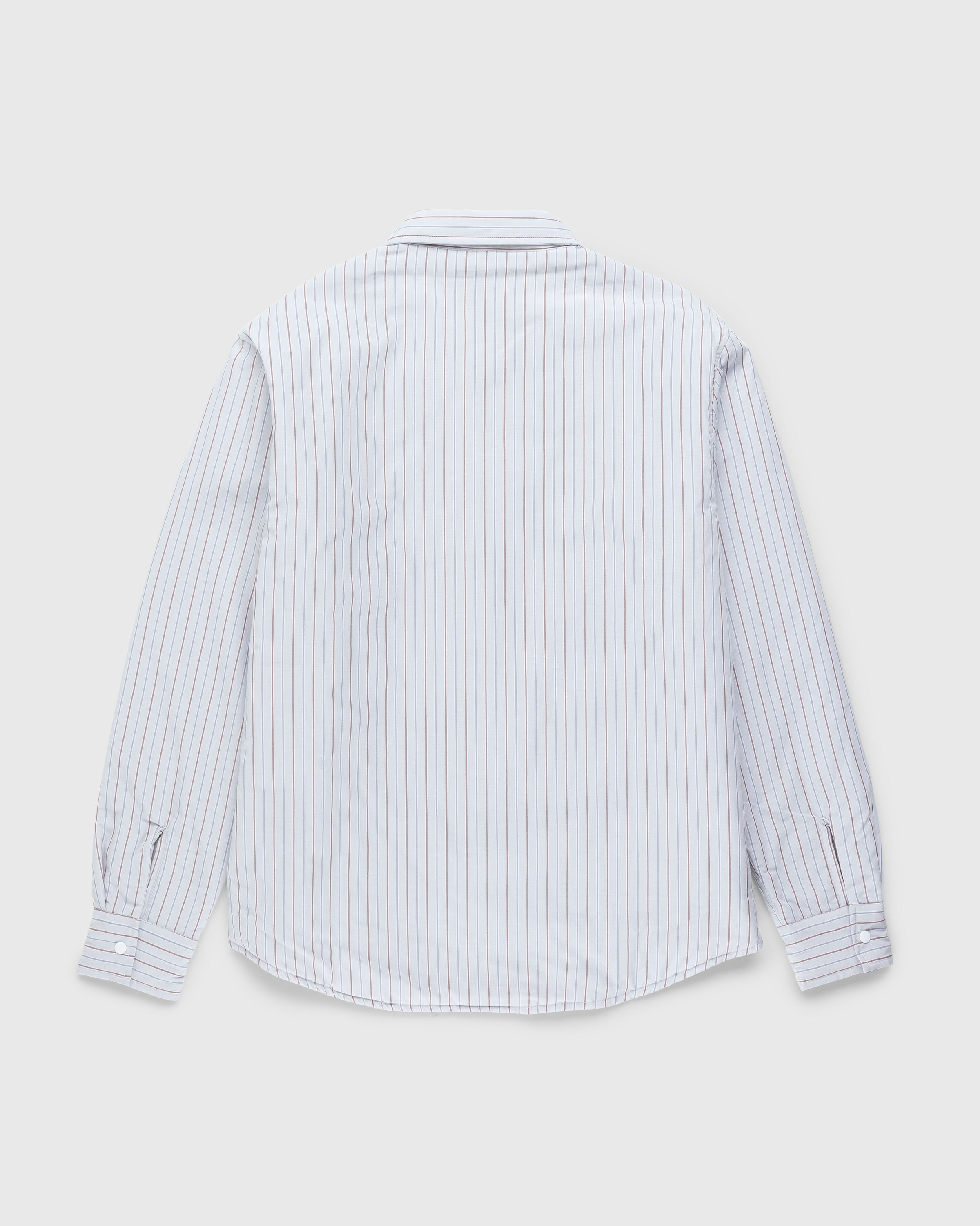 Highsnobiety HS05 – Insulated Shirt Jacket Striped - Outerwear - Beige - Image 2