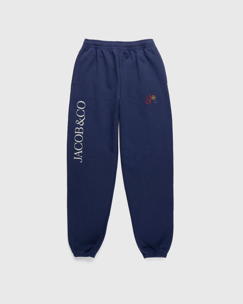 Jacob & Co. x Highsnobiety – Logo Fleece Pants Navy