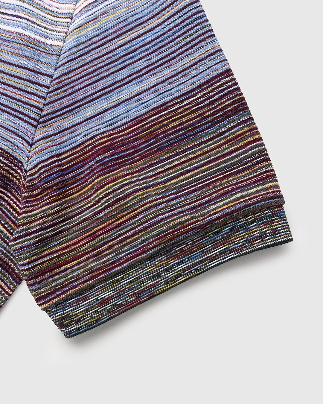Missoni – Pattern Short-Sleeve Polo Militare Bordo - Shirts - Multi - Image 4