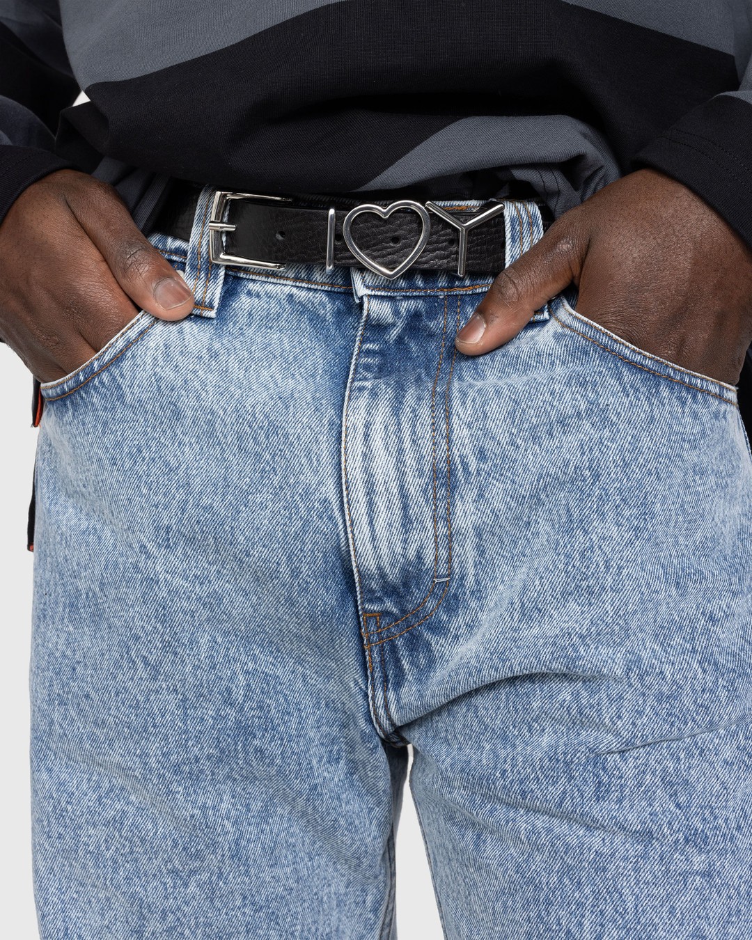 Y/Project – Paris' Best Jeans Light Ice Blue - Pants - Blue - Image 4
