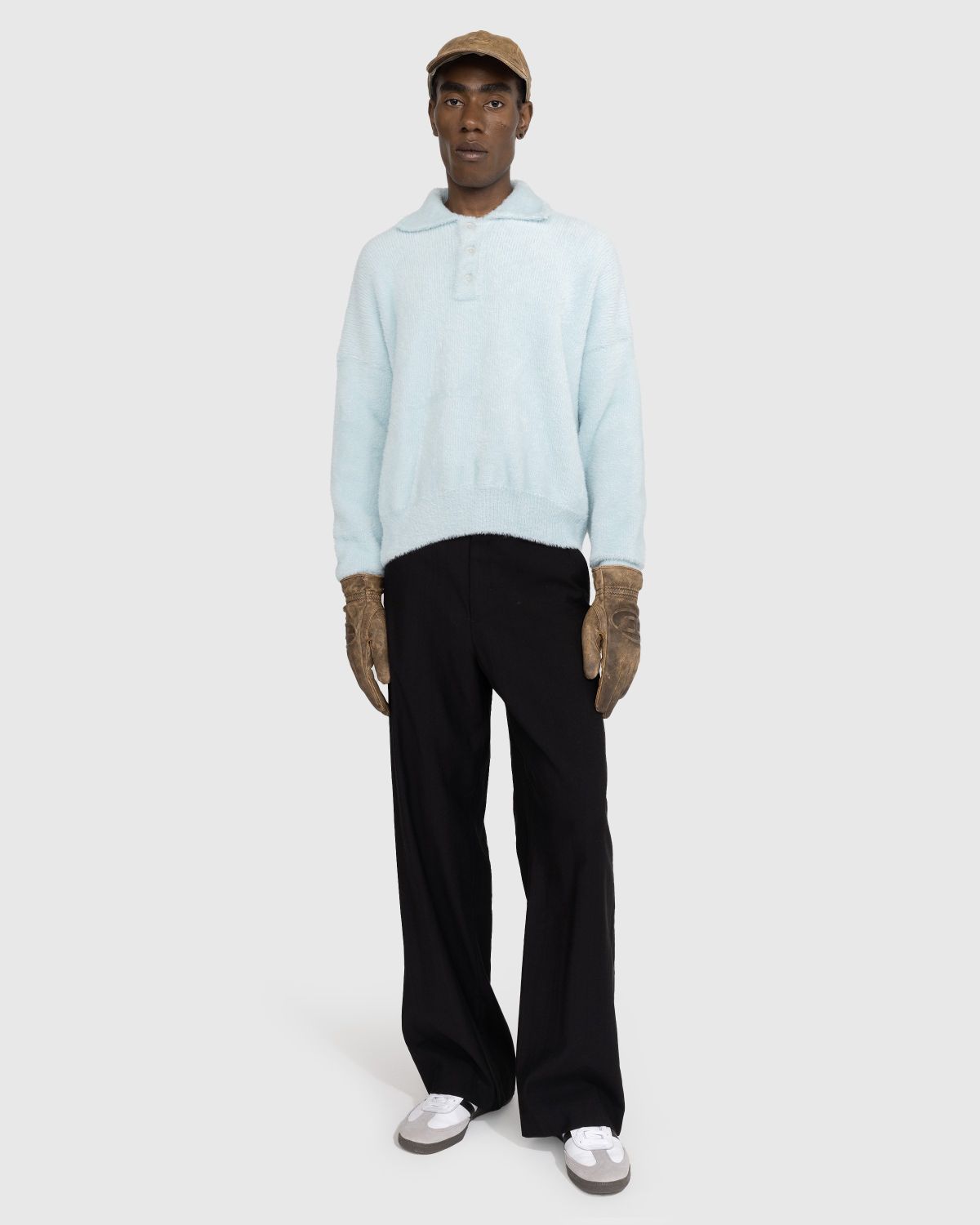 Bonsai – Oversize Knit Polo Ice - Knitwear - Blue - Image 2