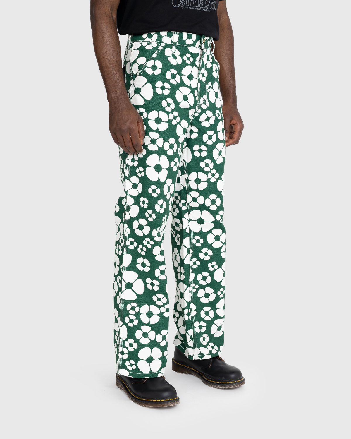 Marni x Carhartt WIP – Floral Trousers Green - Pants - Green - Image 3