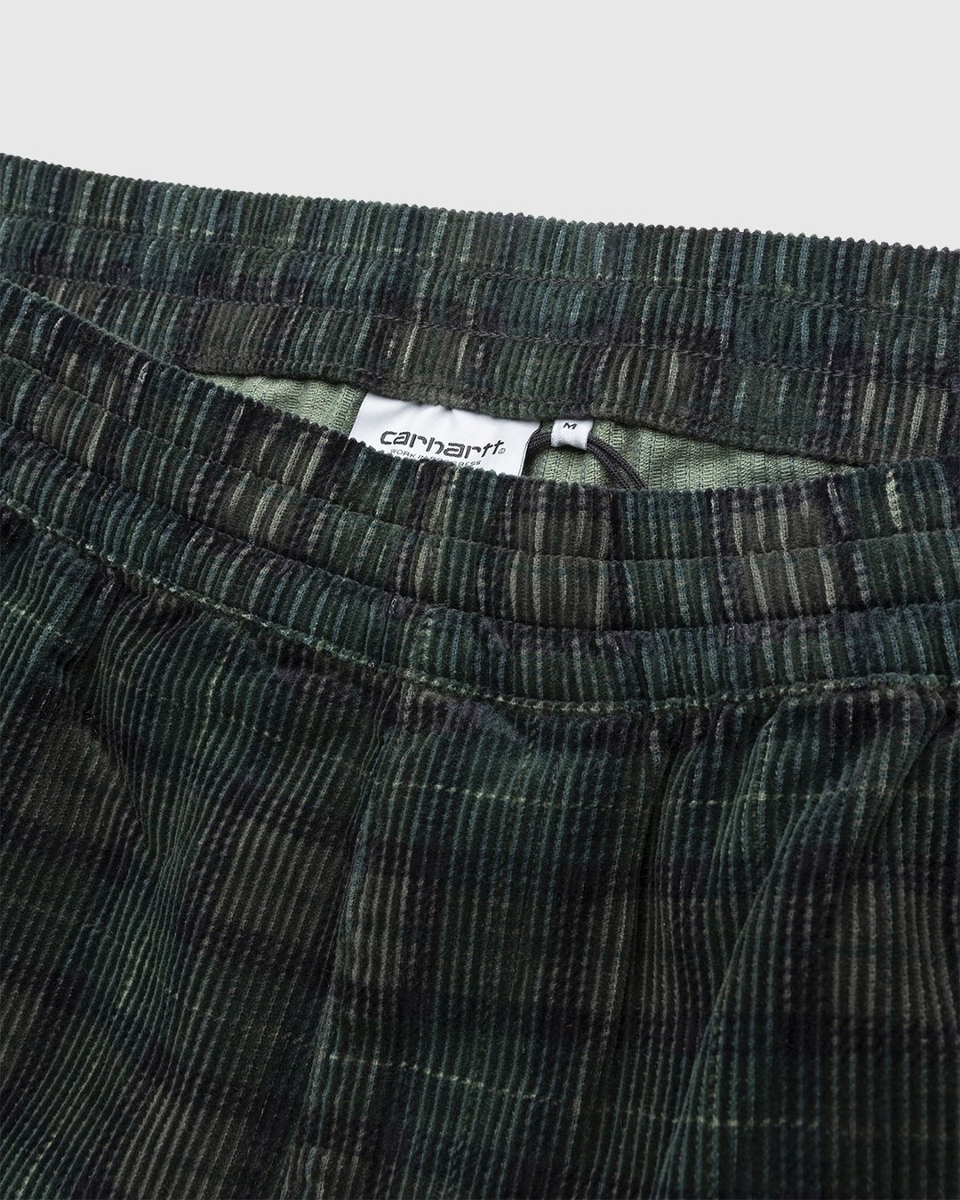 Carhartt WIP – Rinsed Plaid Flint Pant Grove - Pants - Green - Image 4