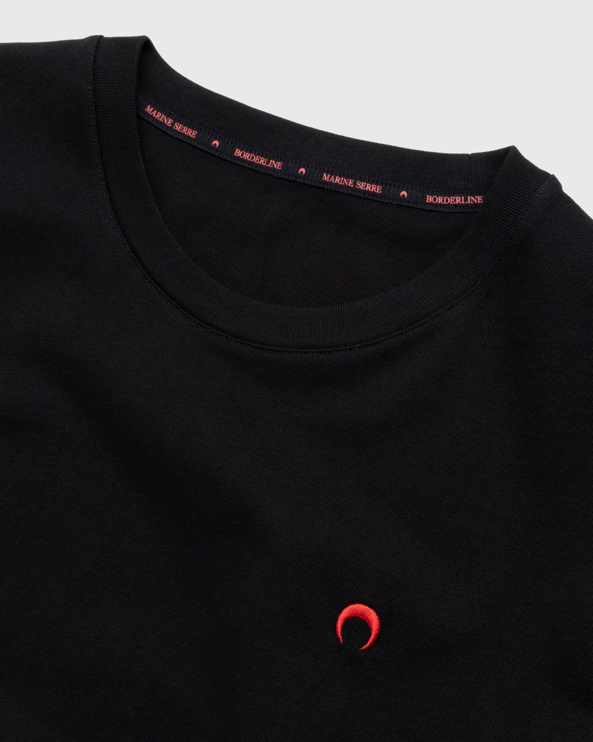 Marine Serre – Organic Cotton T-Shirt Black - Tops - Black - Image 6