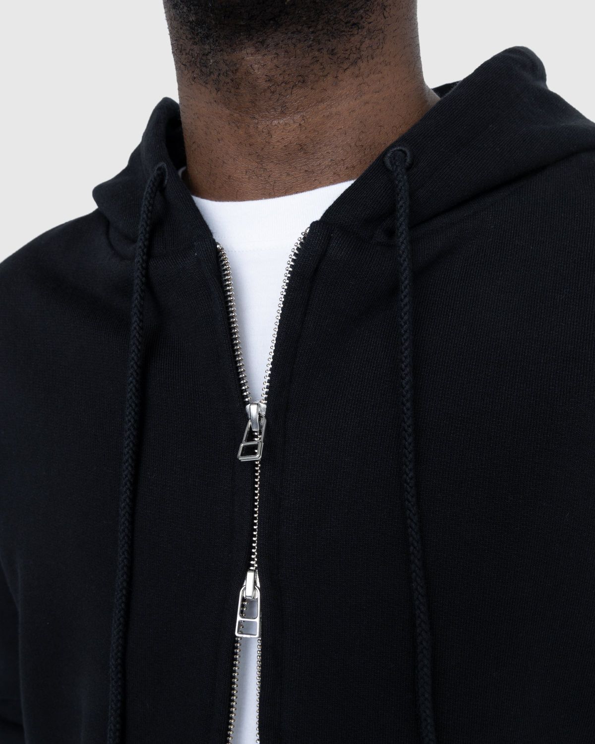 Highsnobiety – Thermal Zip Fleece Hoodie Black - Sweats - Black - Image 6