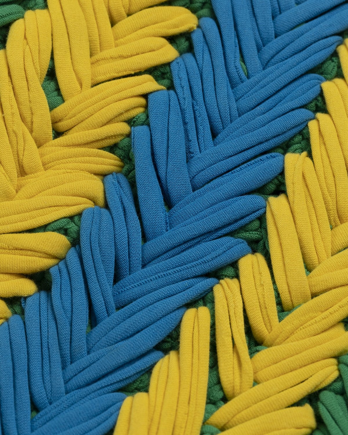J.W. Anderson – Knitted Shopper Green/Yellow/Blue - Bags - Multi - Image 4
