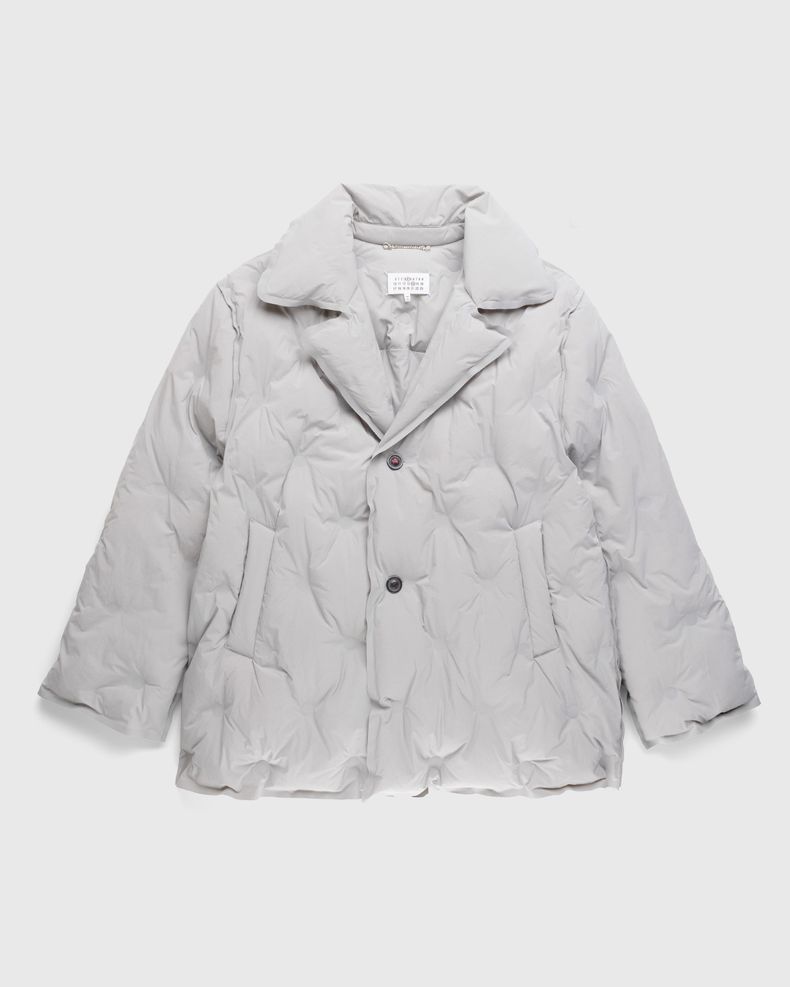 Maison Margiela – Recycled Nylon Padded Coat Pearl Grey