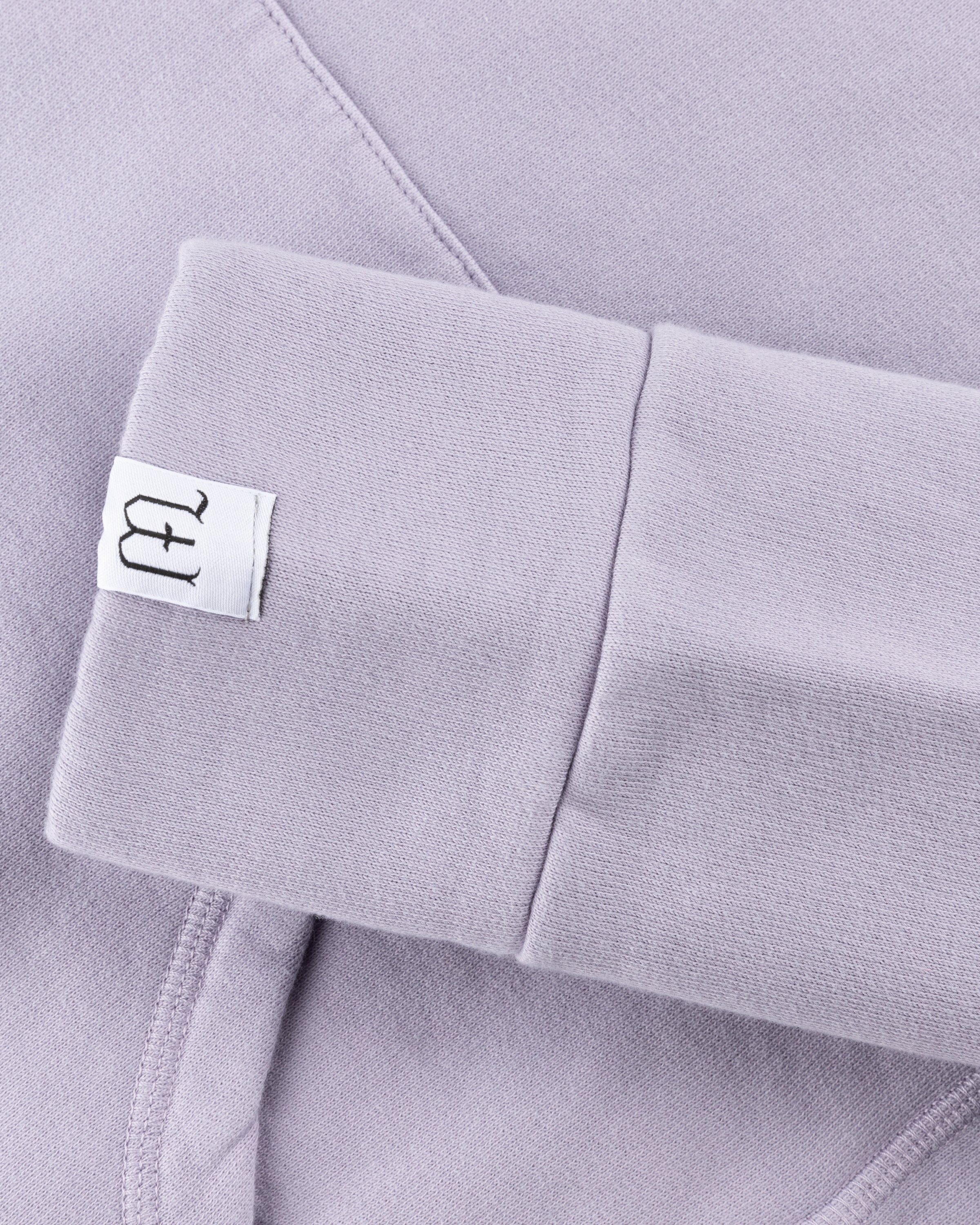 Winnie New York – Cotton Fleece Hoodie Lavender - Sweats - Purple - Image 5