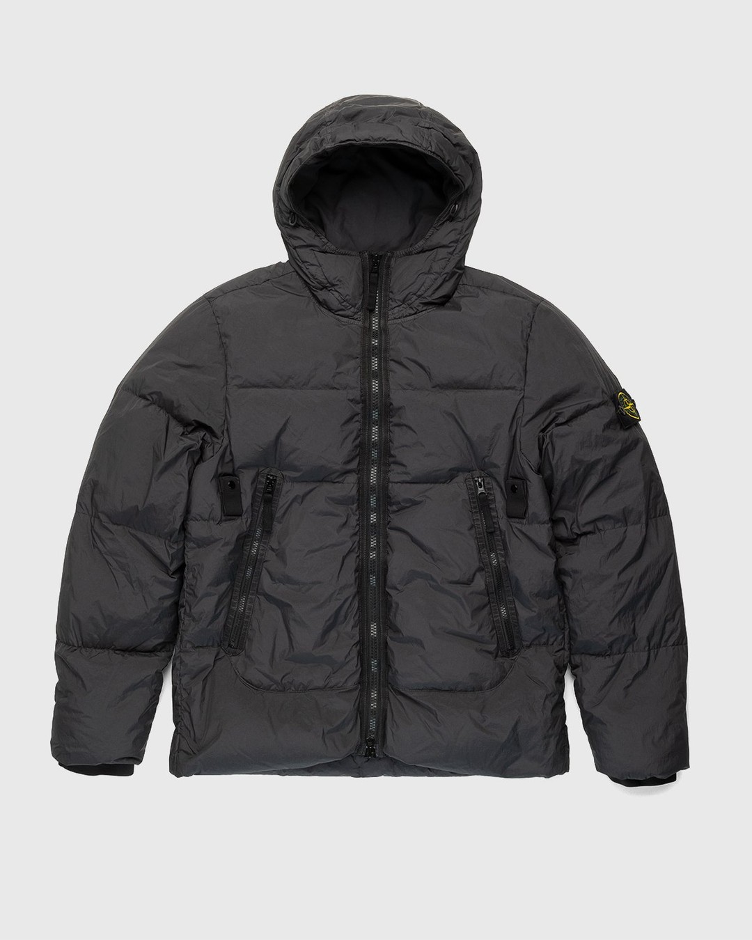 Stone Island – Real Down Jacket Charcoal - Outerwear - Black - Image 1