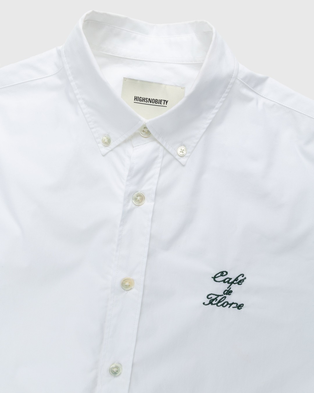 Café de Flore x Highsnobiety – Not In Paris 4 Poplin Shirt White - Shirts - White - Image 4
