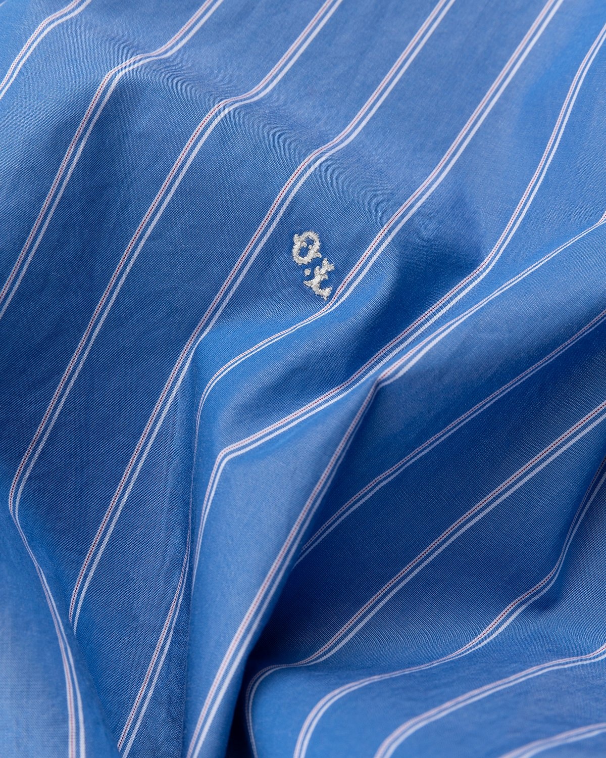 Our Legacy – Borrowed Shirt Blue/White Classic Stripe - Shirts - Blue - Image 5