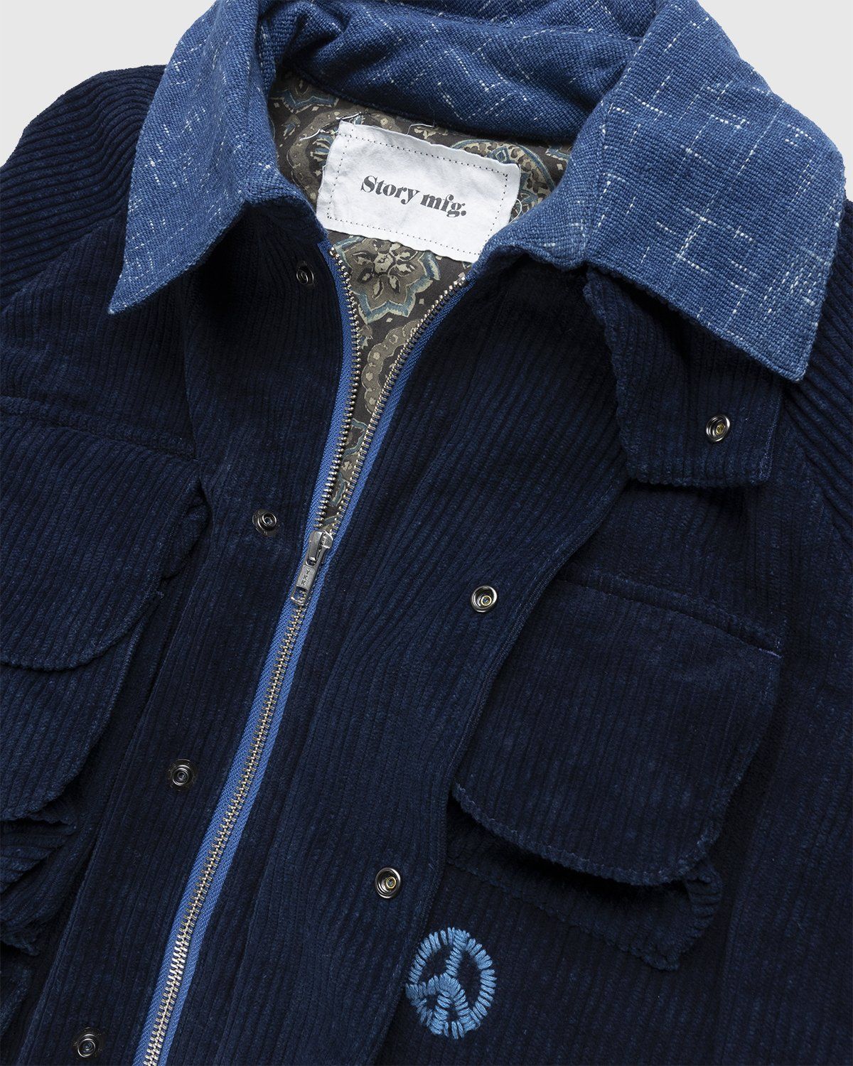 Story mfg. – Rambler Jacket Deep Indigo Corduroy - Outerwear - Blue - Image 3