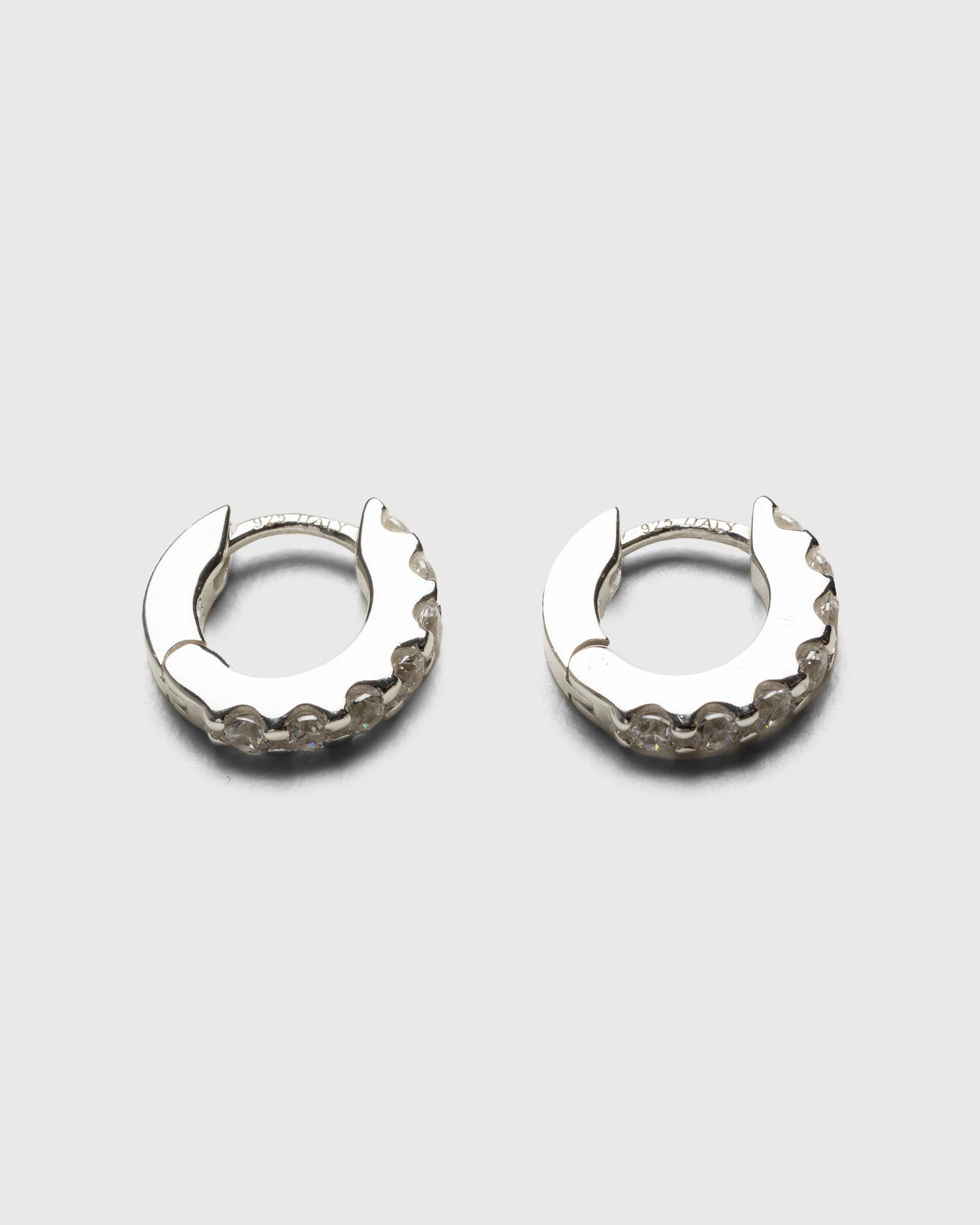 Hatton Labs – Eternity Hoop Earrings Silver - Jewelry - Silver - Image 2