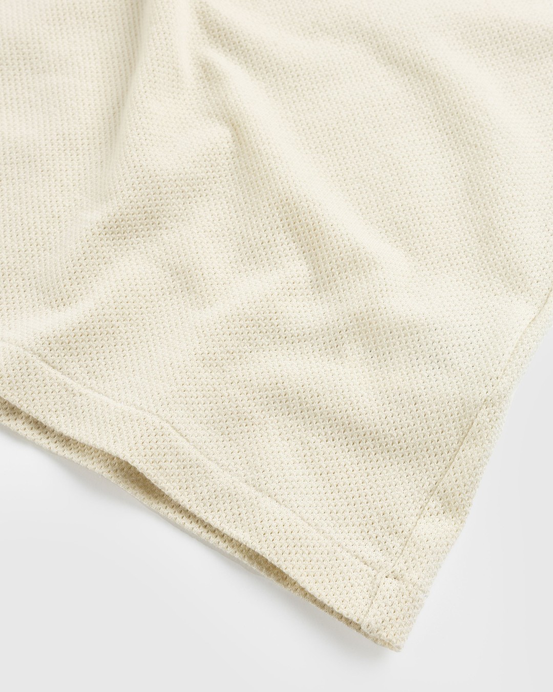 Auralee – Cotton Mesh Dyed Tee Ivory - Tops - Beige - Image 6