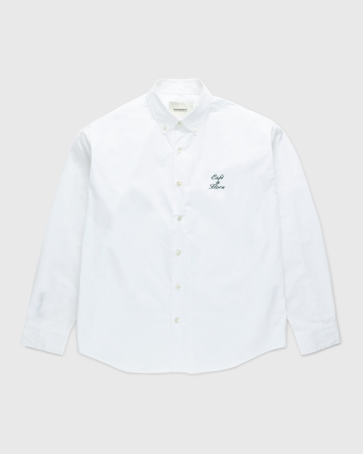 Café de Flore x Highsnobiety – Not In Paris 4 Poplin Shirt White - Shirts - White - Image 1