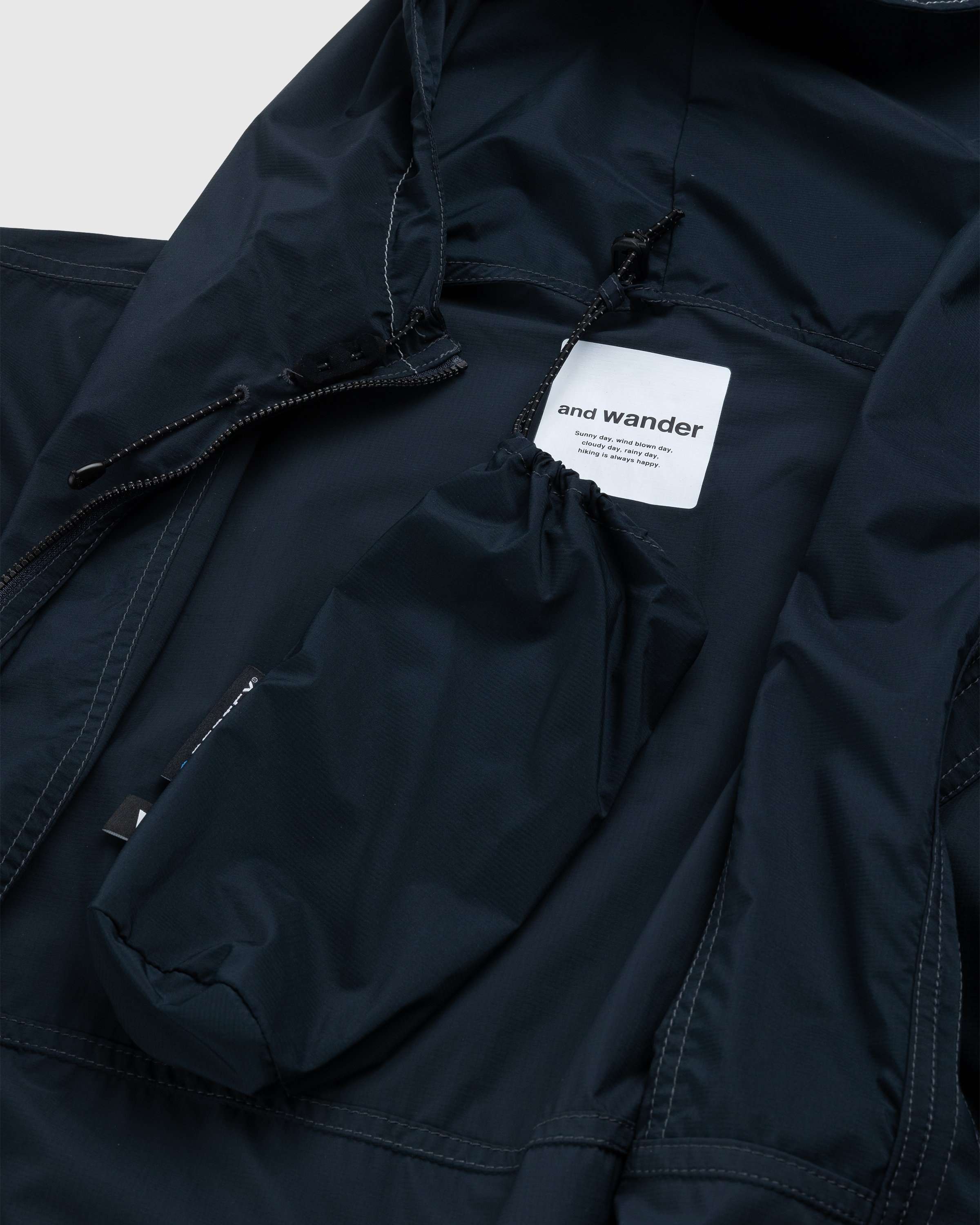 And Wander – Pertex Wind Jacket Navy - Outerwear - Brown - Image 4