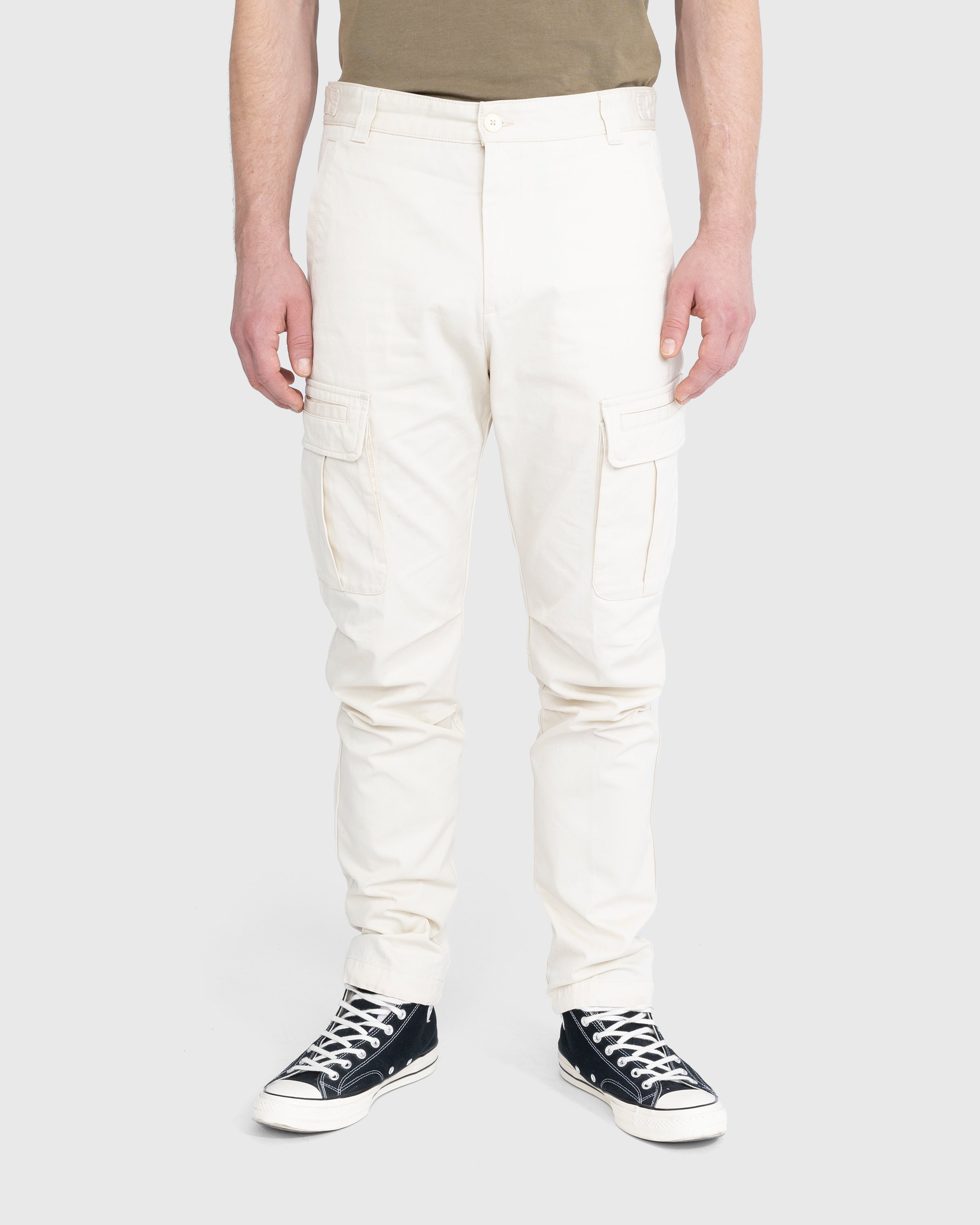 Cream discount cargo trousers