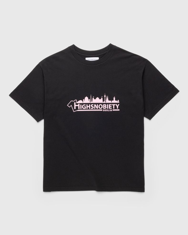 Live From Earth x Highsnobiety – BERLIN, BERLIN 3 Logo T-Shirt Black