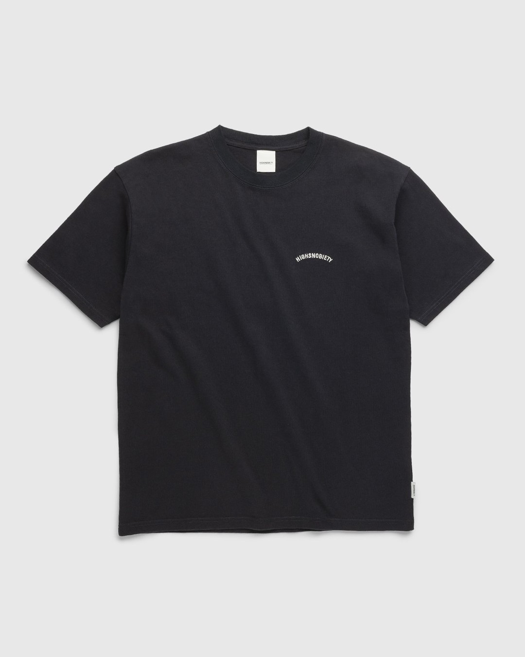 Highsnobiety – Heavy Logo Staples T-Shirt Black - T-shirts - Black - Image 1