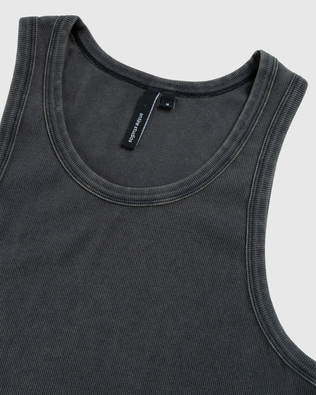 Entire Studios – Rib Tank Washed Black - Men Tops - Black - Image 5