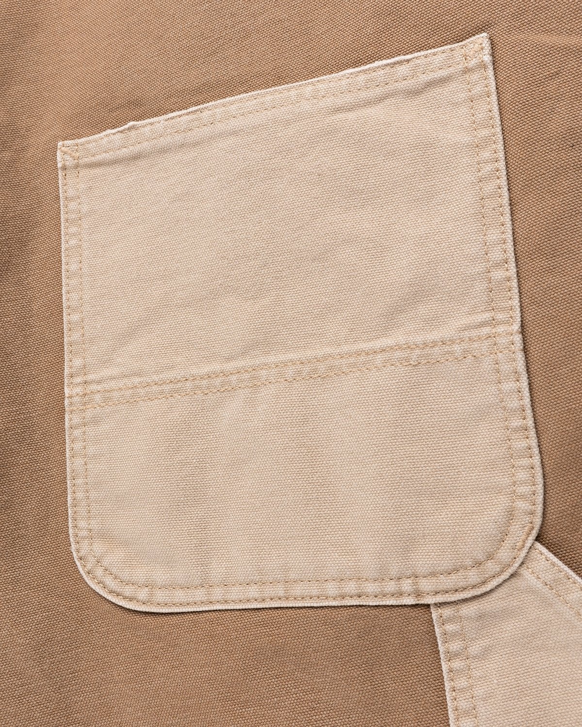 Carhartt WIP – Double Knee Bib Overall Dust Hamilton Brown - Pants - Brown - Image 4