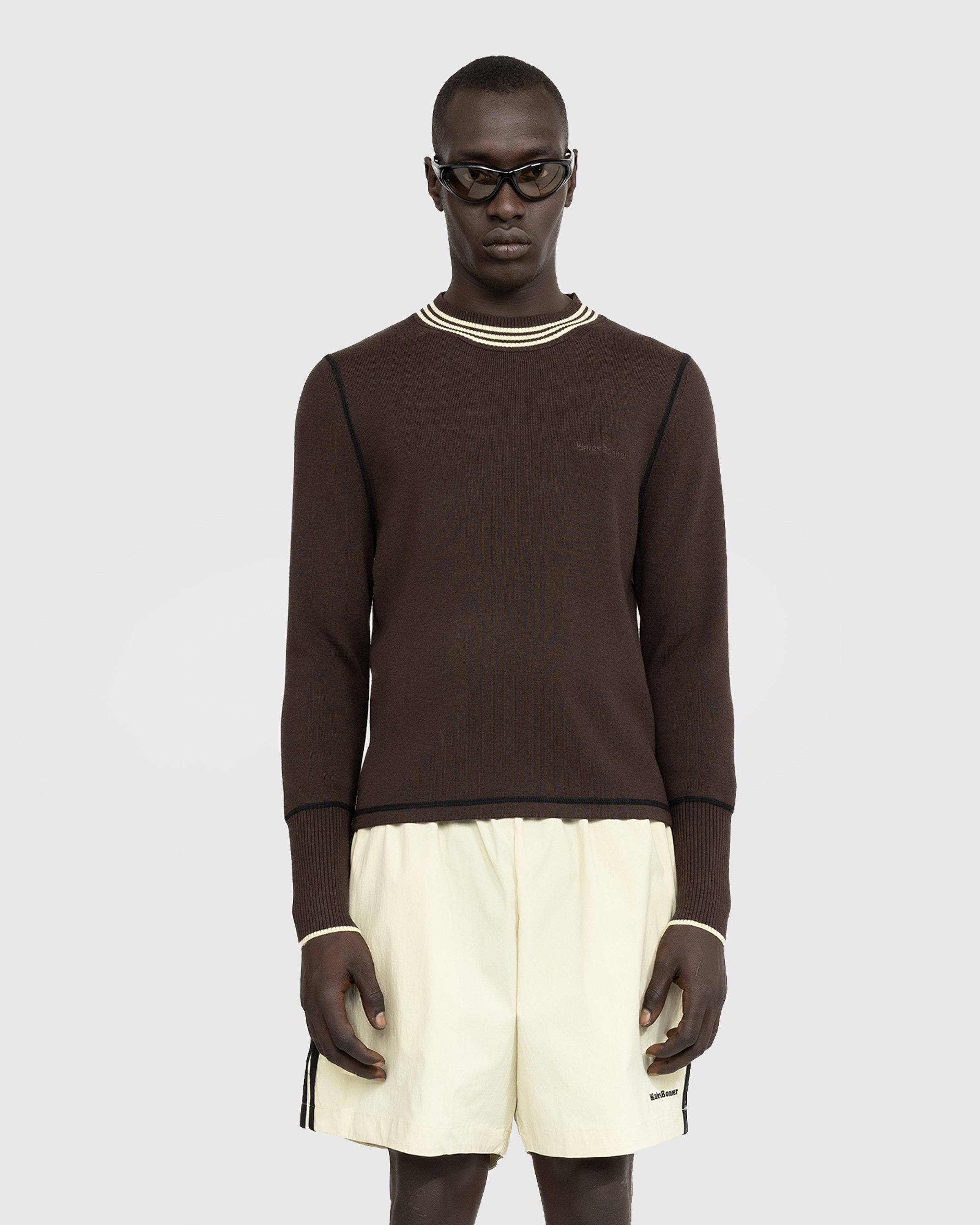 Adidas x Wales Bonner – Knit Long-Sleeve Top Dark Brown - Longsleeves - Brown - Image 2