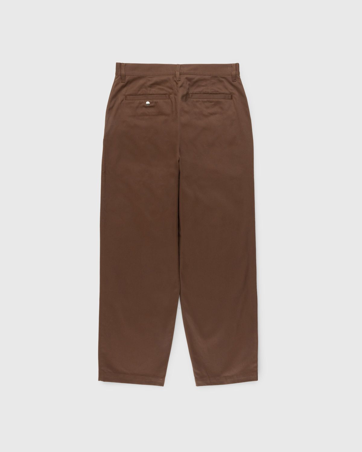 Highsnobiety HS05 – Reverse Twill Baggy Trouser Brown - Pants - Brown - Image 2