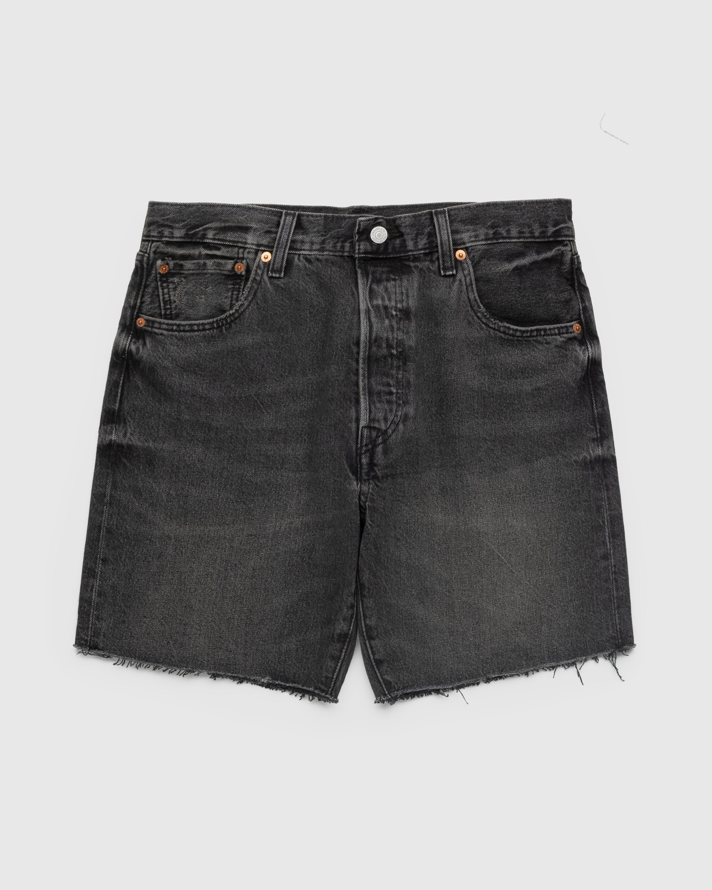 Levis black denim shorts sale