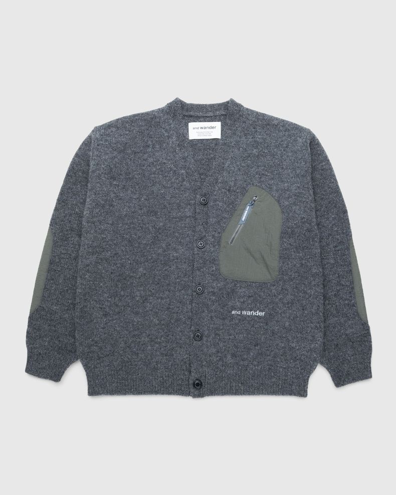 Shetland Wool Cardigan Grey