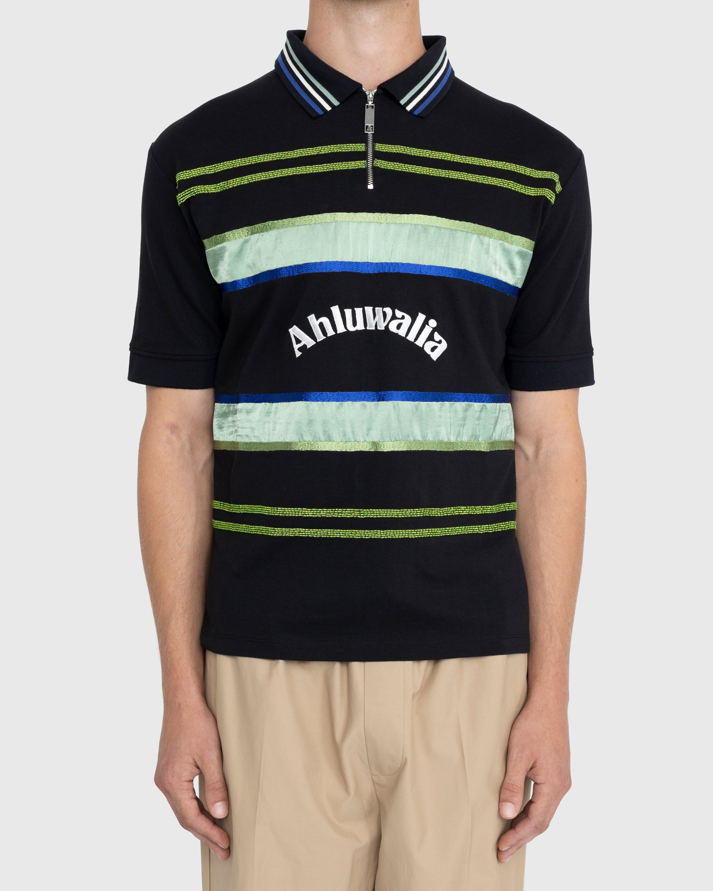 Ahluwalia – Buke Short-Sleeve Polo Black - Shirts - Black - Image 2