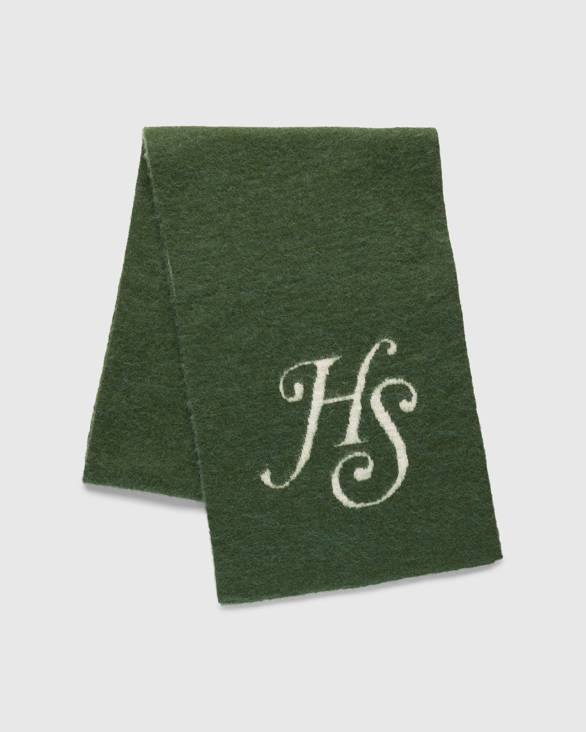 Highsnobiety – Mono Alpaca Scarf Green - Scarves - Green - Image 1