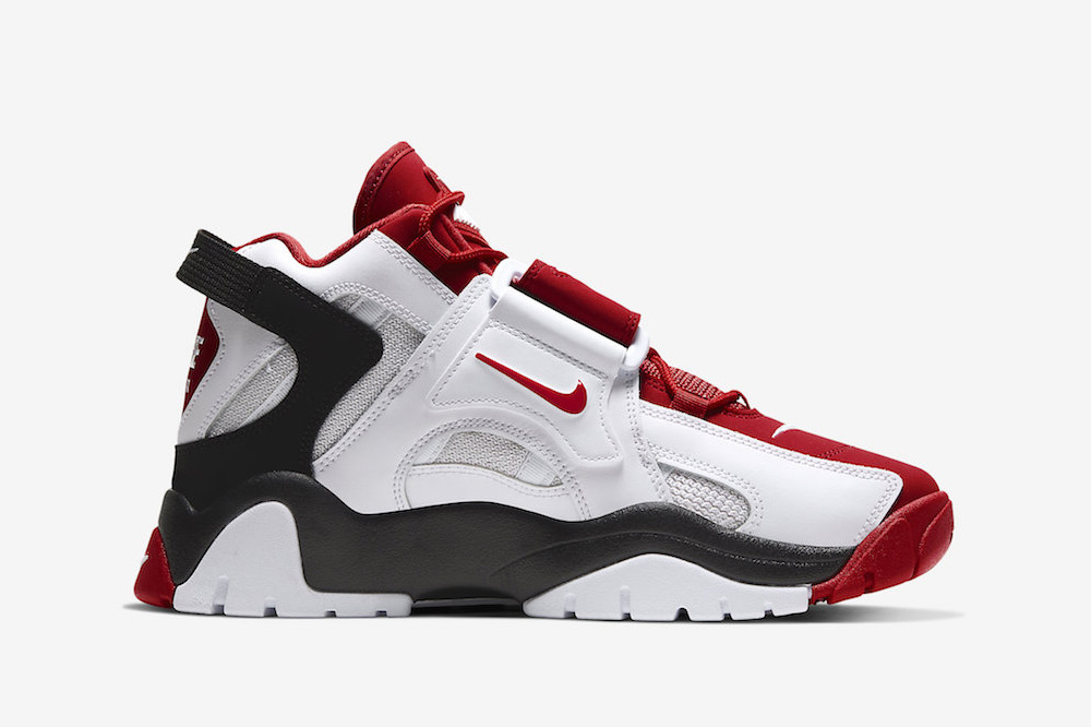 Nike Air Barrage Mid white black red
