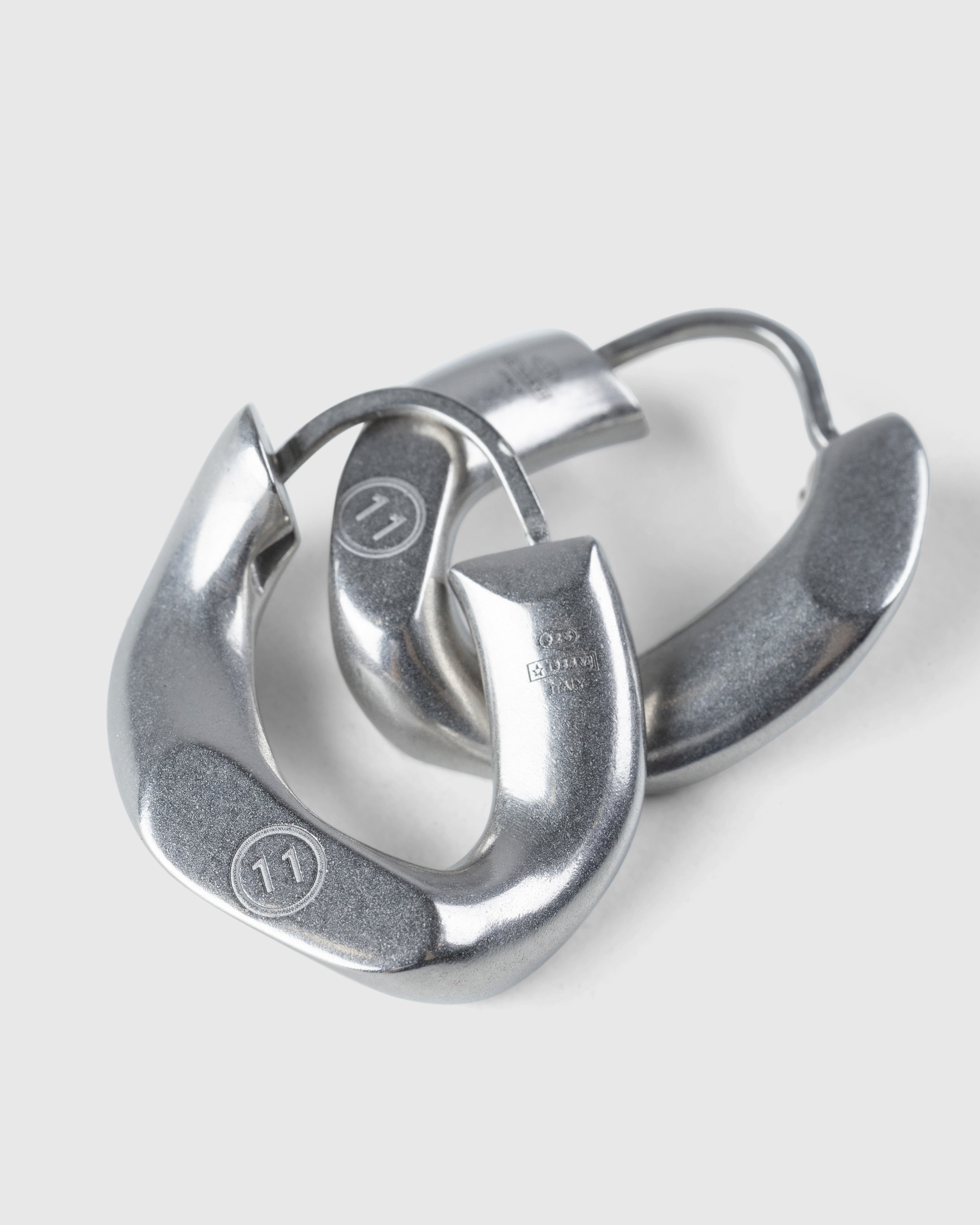 Maison Margiela – Semi-Polished Earrings Silver - Jewelry - Gold - Image 2