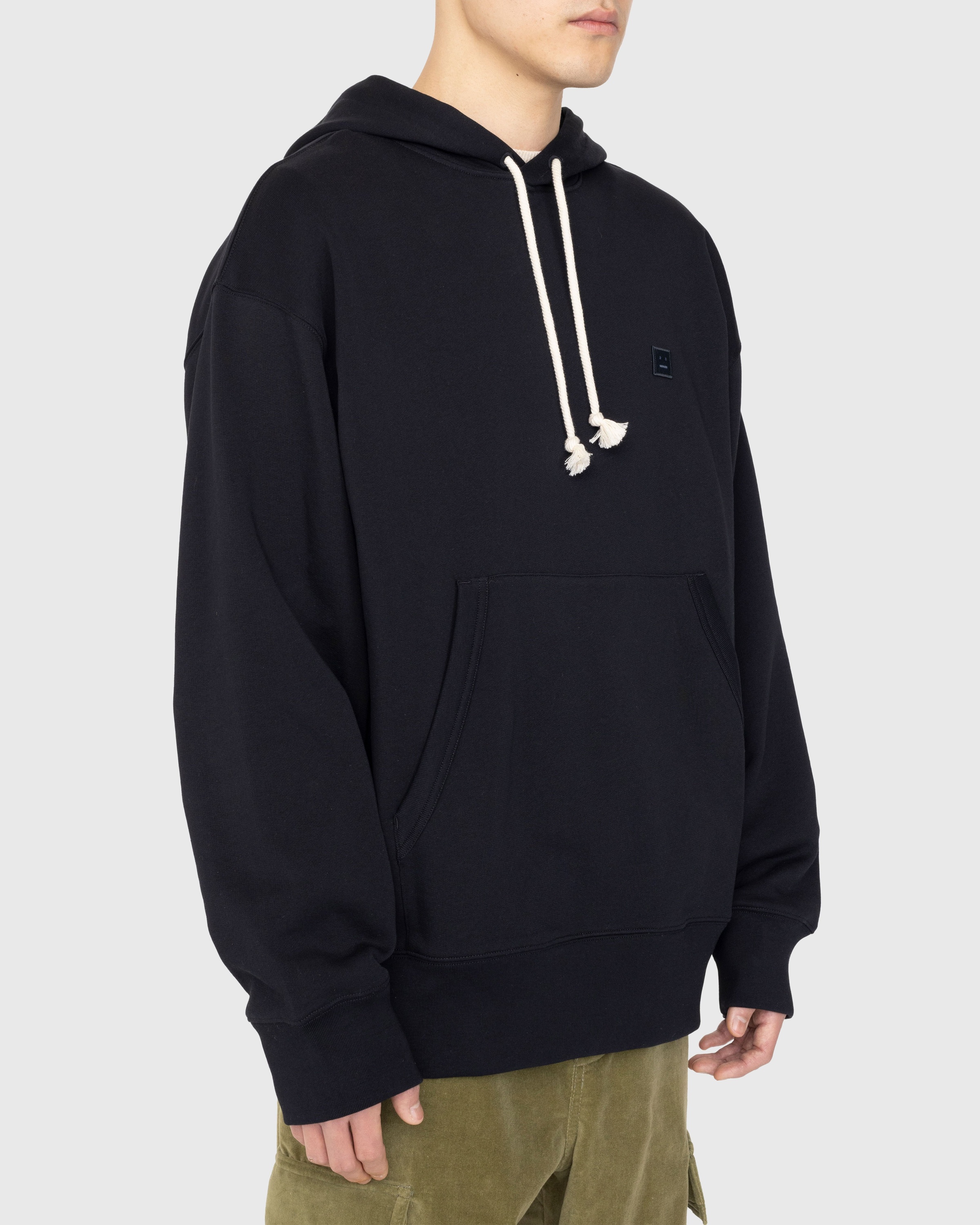 Acne Studios – Organic Cotton Hooded Sweatshirt Black - Sweats - Black - Image 3