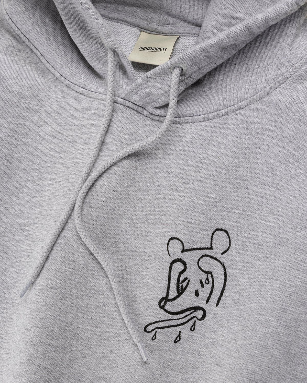 Simon Fujiwara x Highsnobiety – Who The Baer Logo Hoodie Grey - Sweats - Grey - Image 4