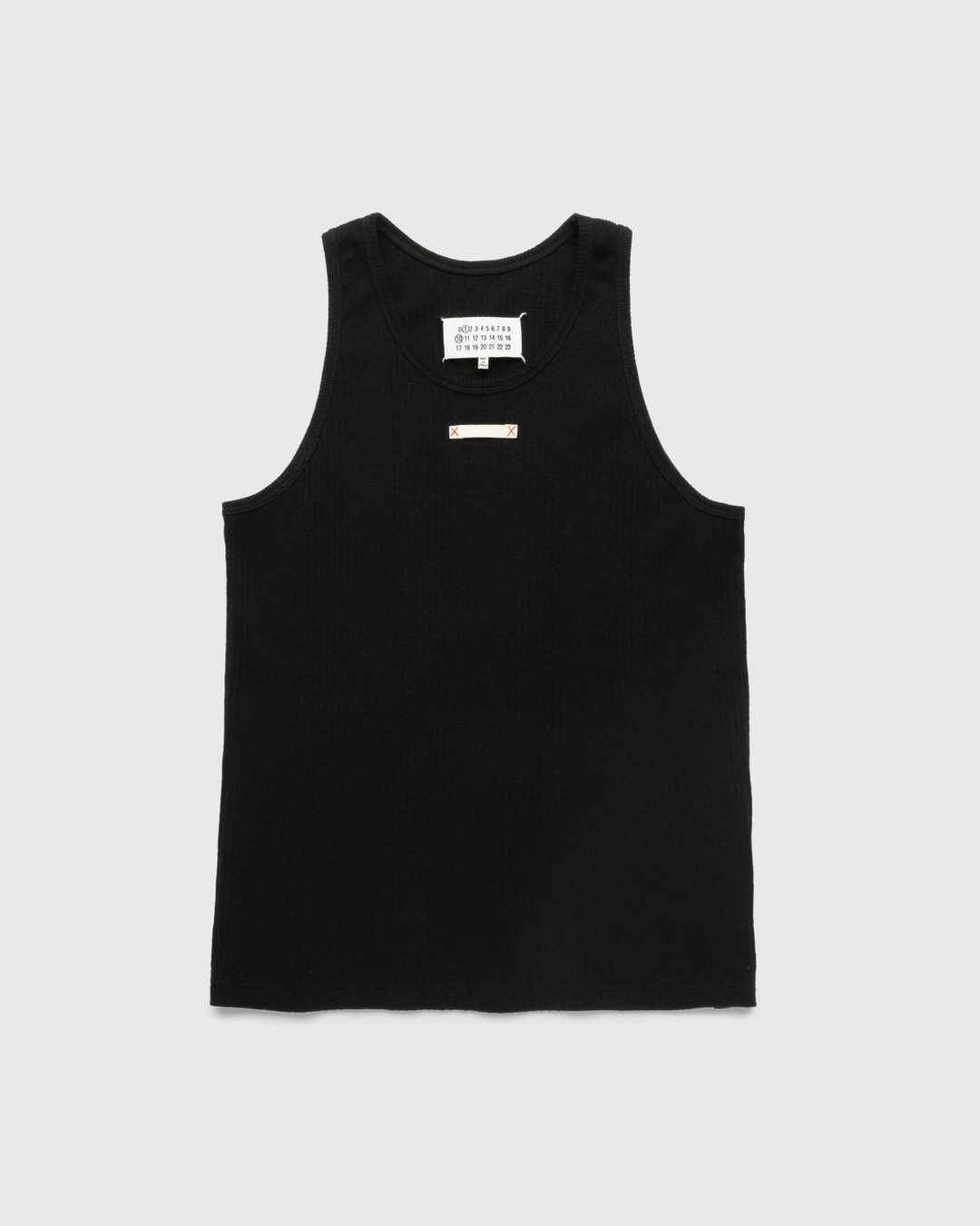 Maison Margiela – Rib Tank Top Black - Men Tops - Black - Image 1