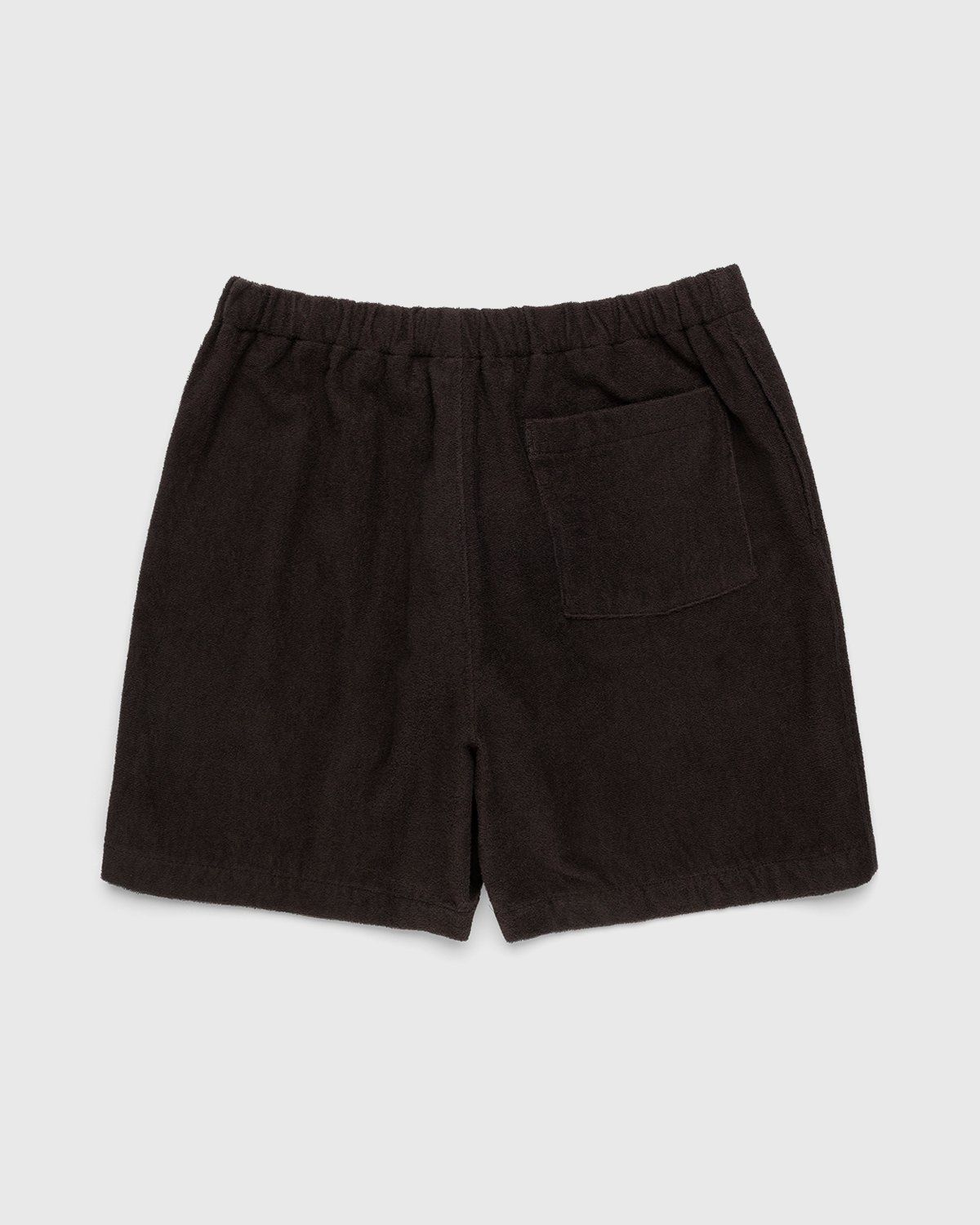 Auralee – Cotton Terry Cloth Shorts Brown - Short Cuts - Brown - Image 2