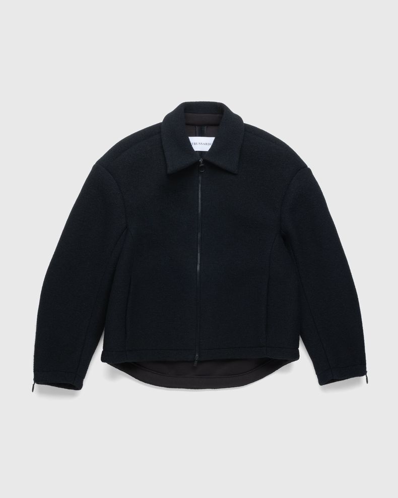 Boucle Jersey Scuba Jacket Black