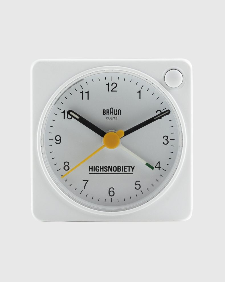 BRAUN x Highsnobiety –  BC02X Classic Analogue Alarm Clock White