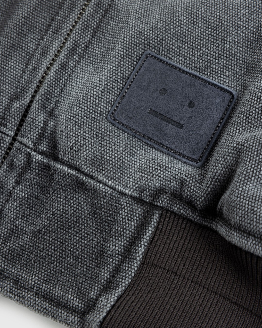 Acne Studios – Cotton Canvas Bomber Jacket Grey - Outerwear - Grey - Image 3