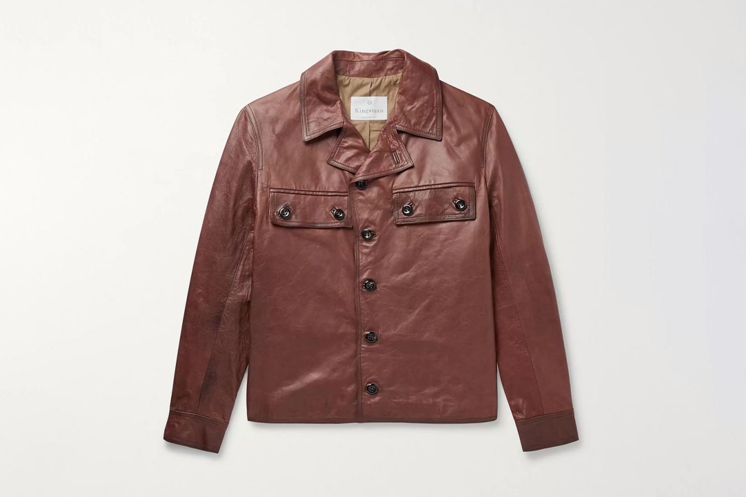 Burnished-Leather Jacket