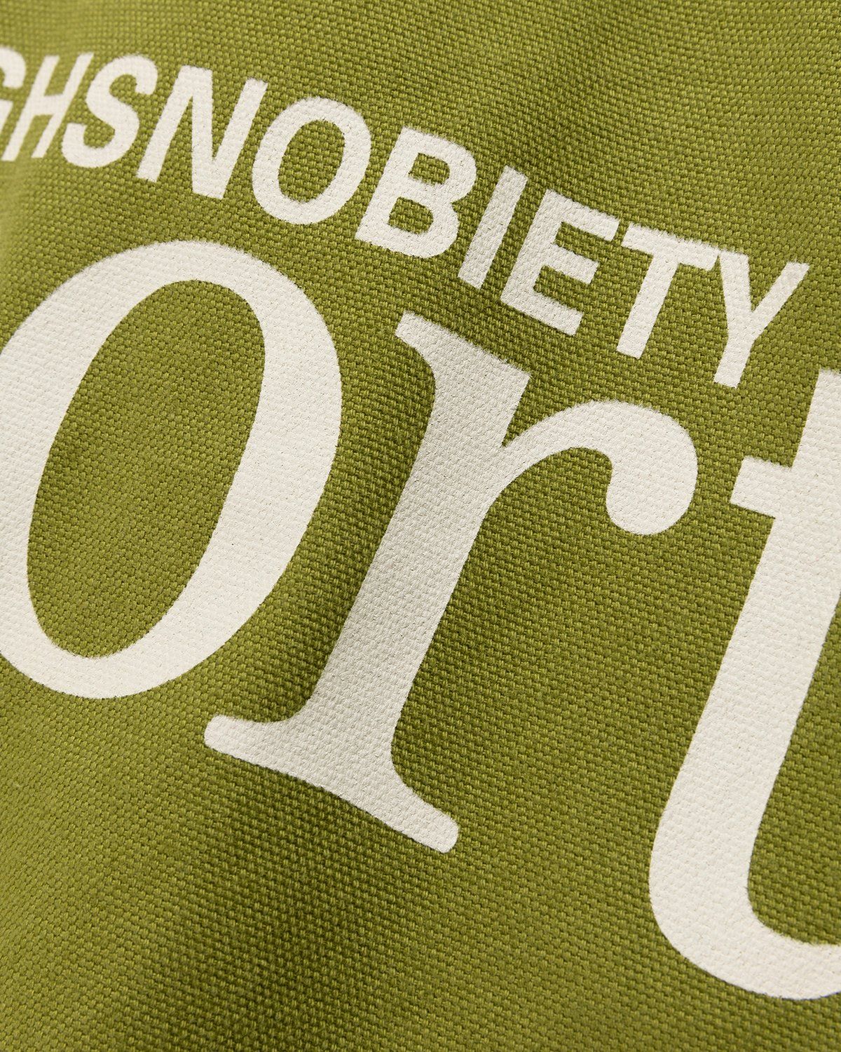 Highsnobiety – HS Sports Logo Tote Bag Green/Khaki - Bags - Green - Image 4
