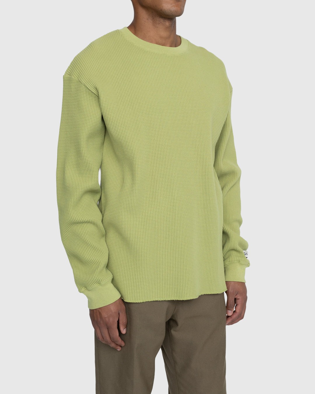 Highsnobiety – Thermal Crew Olive - Sweats - Green - Image 3