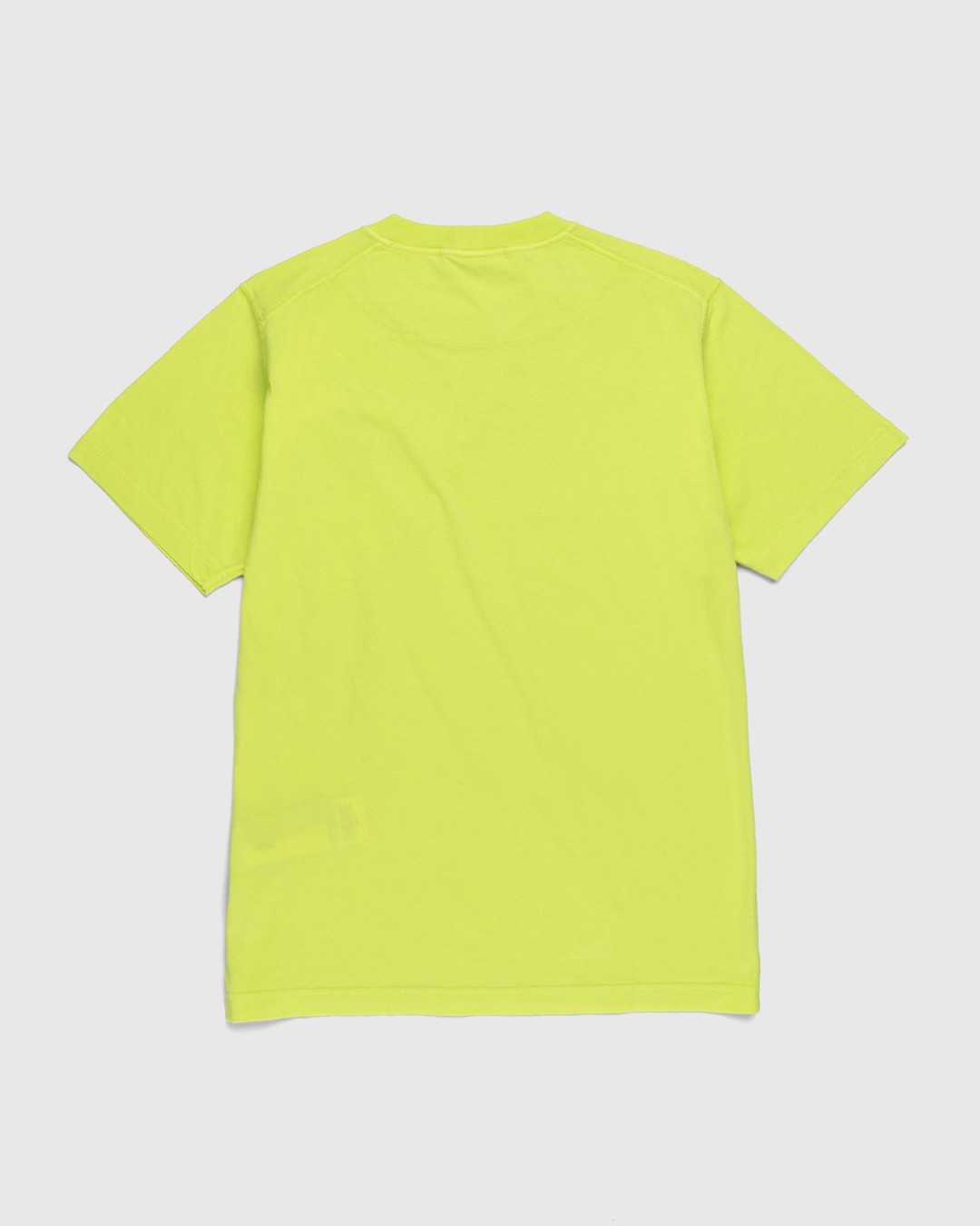 Stone Island – 23757 Garment-Dyed Fissato T-Shirt Lemon - Tops - Yellow - Image 2