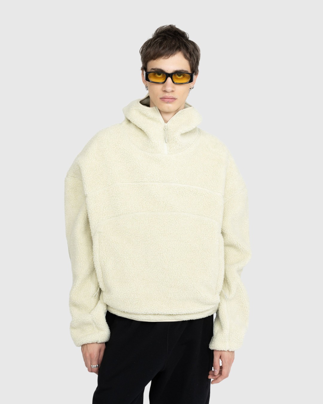 Fluffy clearance pullover jacket